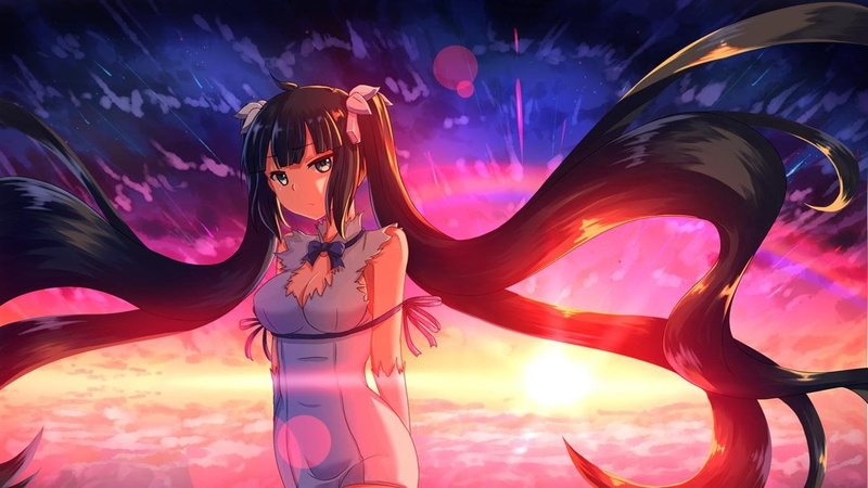 cloud - sky, leisure activity, Anime, Is It Wrong to Try to Pick Up Girls in a Dungeon?, art and craft, three quarter length, lifestyles, representation