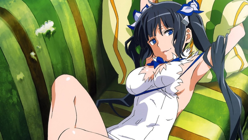 1080P, day, beauty, Hestia (DanMachi), beautiful woman, sunlight, females, one person, portrait, leisure activity, young women, casual clothing, plant
