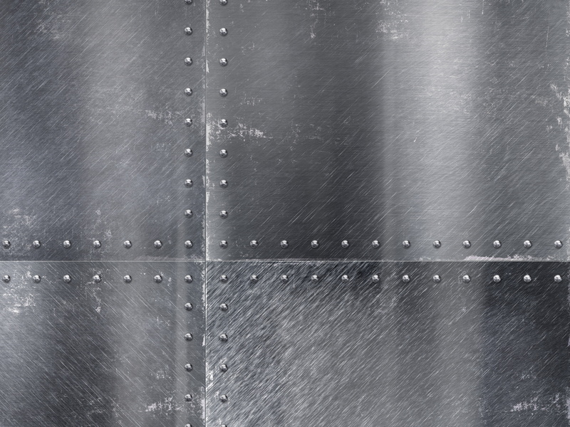 furrow, metal, 4K, rivets