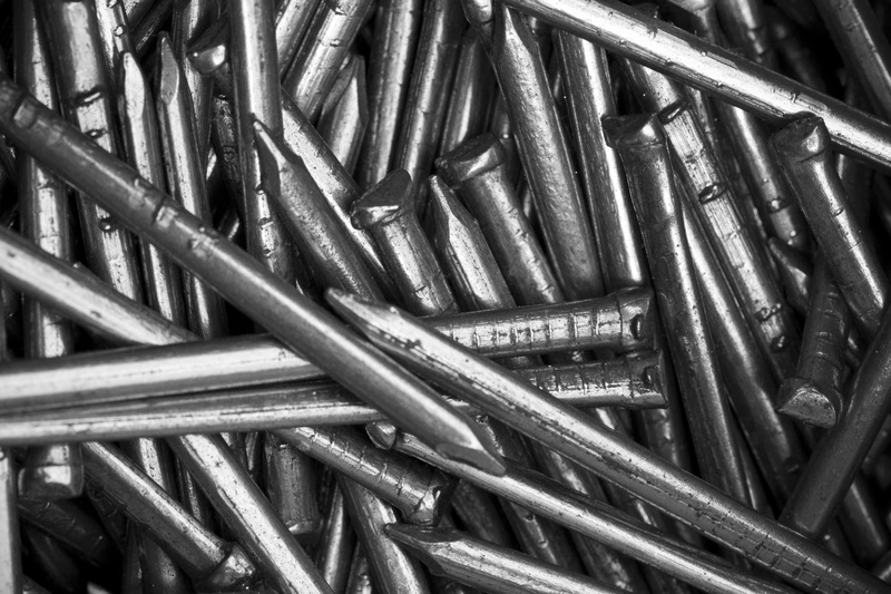 shiny, nails, silver colored, indoors, industry, steel, day, abundance, retail, large group of objects, container, high angle view, heap, metal, backgrounds