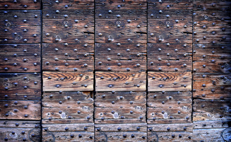 repetition, flooring, old, close-up, wood, plank, planks, nostalgia, historically, textured, brick, metal, in a row, entrance, rivet, outdoors, day, collection
