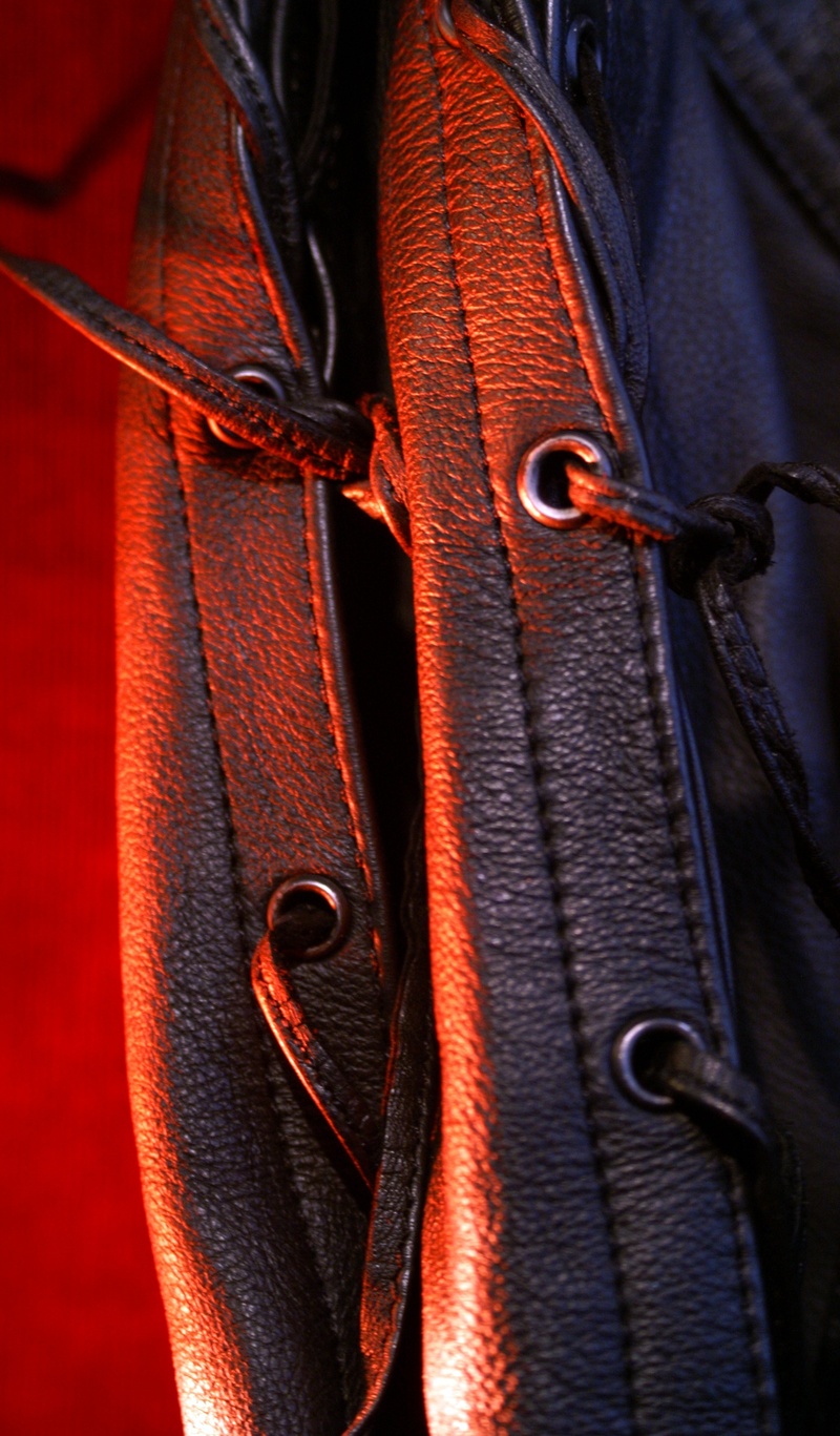belt, animal body part, leather jacket, clothing, close-up, brown, leather pants, textile, no people, lacing, orange color, jeans, red, zipper, full frame