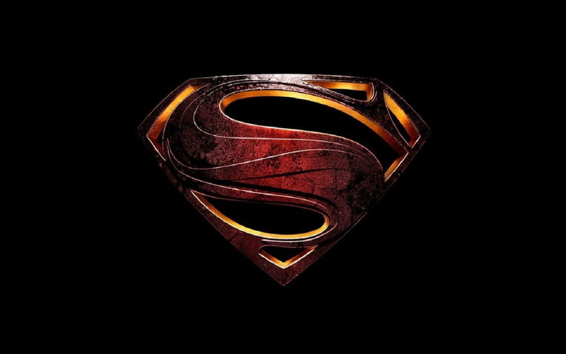 720P, Superman, Superhero, Man Of Steel, Movie, Superman Logo, Black