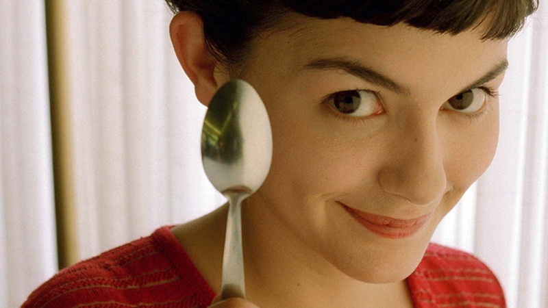 happiness, silver, women, beautiful woman, Audrey Tautou, smiling, Amélie Poulain, beauty, looking at camera, close-up, body part, adult, spoonb, young adult
