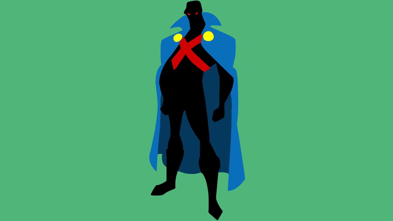 DC Comics, minimalism, Justice League, Minimal, Martian Manhunter, 1080P