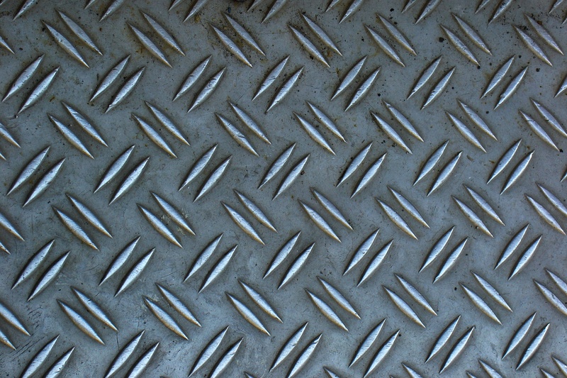 toughness, indoors, day, diamond, iron, high angle view, alloy, steel, close-up, pattern, full frame, directly above, shape, gray, metal, structure, plate