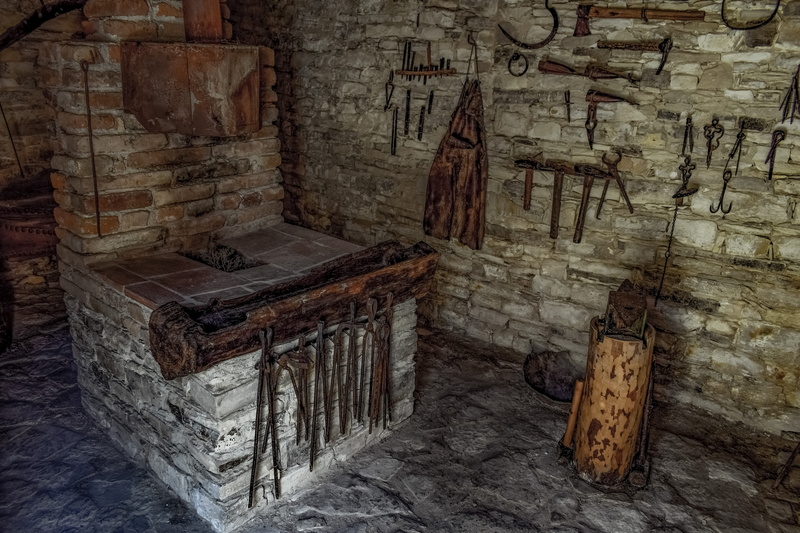 craft, traditional, cyprus, architecture, the past, furniture, absence, stithy, 5K, damaged, workshop, stone wall, indoors, abandoned, built structure