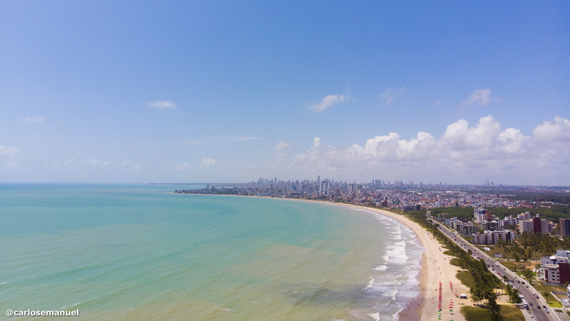 drone photo, city, beach, nature, 4K, drone, João Pessoa, landscape