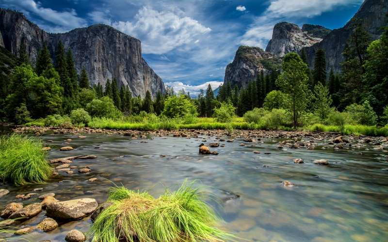 mountains, national, yosemite, park, landscape, view, 1080P, Yosemite Park