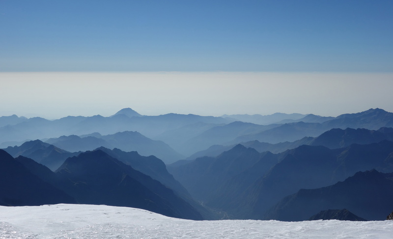mist, sky, copy space, mountains, mountain, idyllic, Alps, beauty in nature, snow, 5K, cold temperature, non-urban scene, no people, tranquil scene, climate