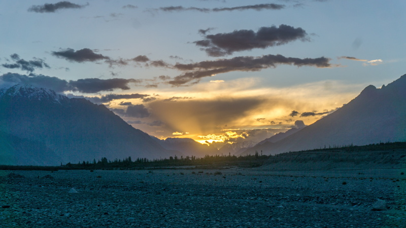 environment, sunset, nature, cloud, jammu kashmir, remote, desert, hunder, mountain, lake, tranquil scene, idyllic, cloud - sky, water, beauty in nature