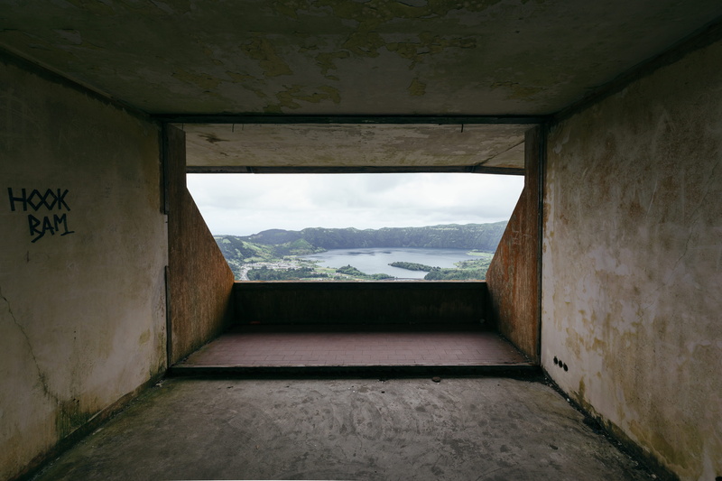 são miguel island, tranquility, absence, abandoned, tunnel, day, ceiling, monte palace, 5K, built structure, cloud - sky, architecture, wall - building feature