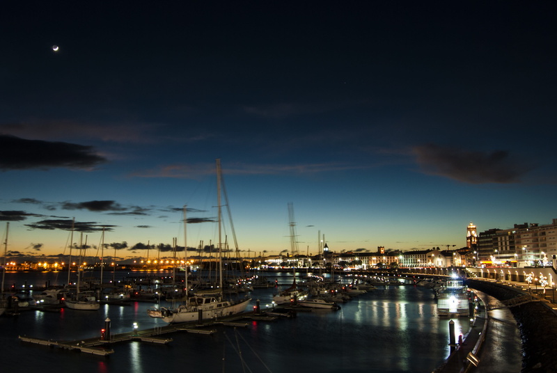 outdoors, nautical vessel, porto, azores, nature, built structure, Boats, reflection, river, são miguel, no people, transportation, Vessel, mast, illuminated