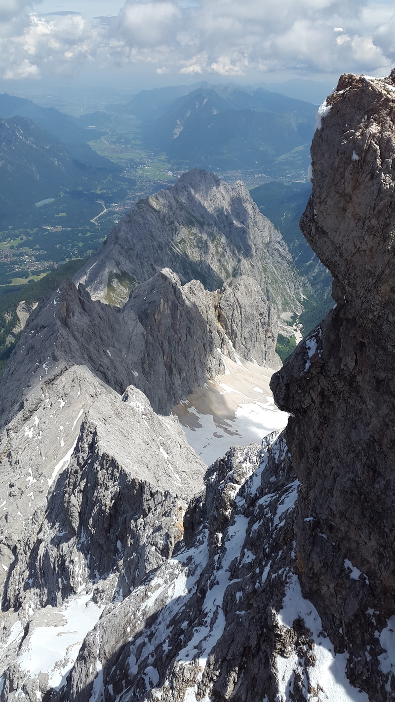 mountain peak, environment, solid, formation, nature, scenics - nature, physical geography, tranquility, tranquil scene, ostallgäu, outdoors, zugspitze massif