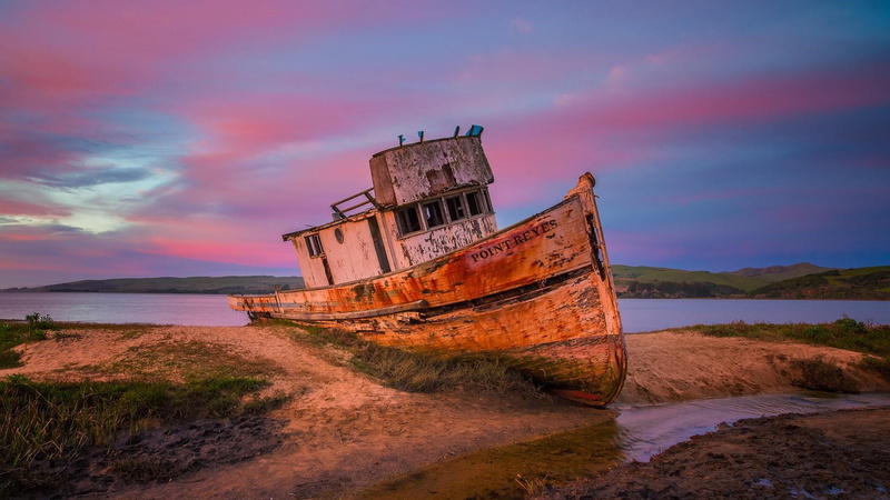 land, s.s. point reyes, beach, rust, tomales bay shipwreck, deterioration, nature, wreck, mode of transportation, inverness shipwreck, shipwreck, sea, calm