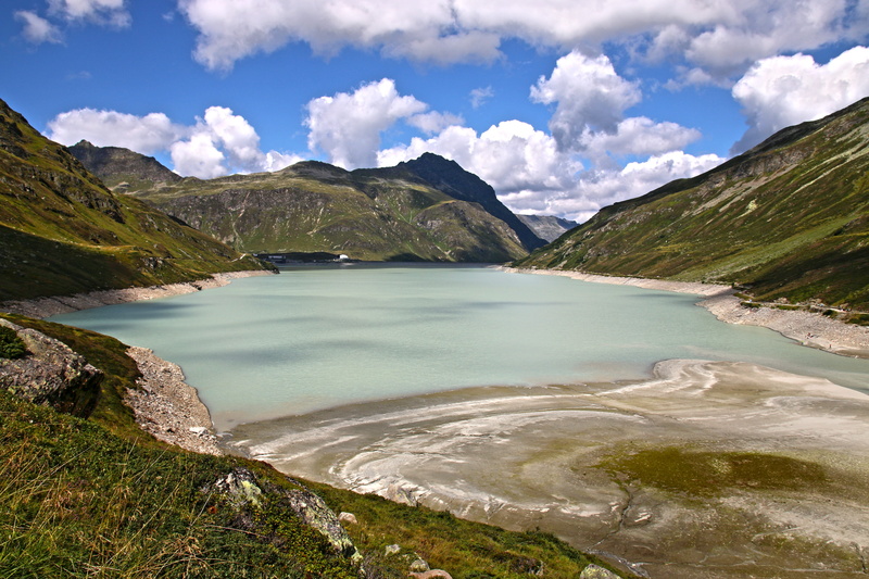 remote, Mountains, beauty in nature, environment, clouds, lake, scenics - nature, mountain range, scenics, tranquil scene, day, silveretta, cloud - sky