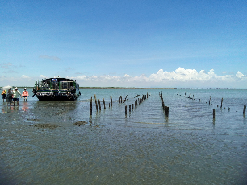 horizon, blue, taiwan, mode of transportation, travel, chiayi, group of people, transportation, 4K, outside the umbrella top chau, beauty in nature, sandbar