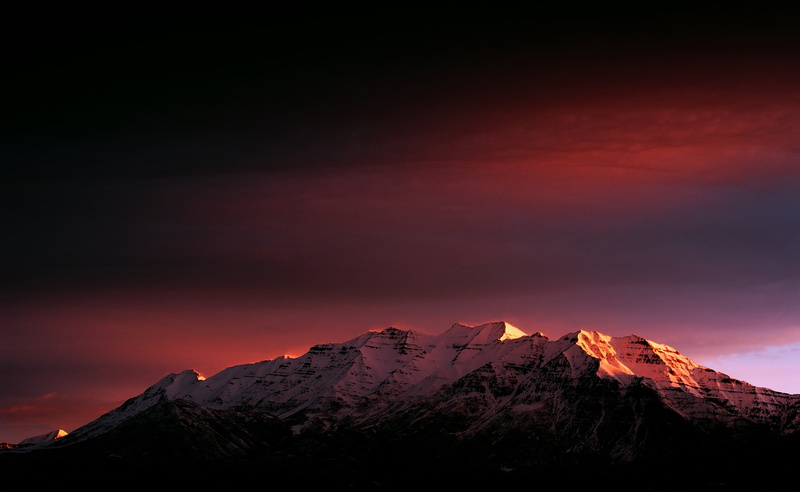 snowcapped mountain, mountain range, cold temperature, United States, Mount, tranquil scene, everest, sky, Utah, beauty in nature, landscape, nature, Sunrise