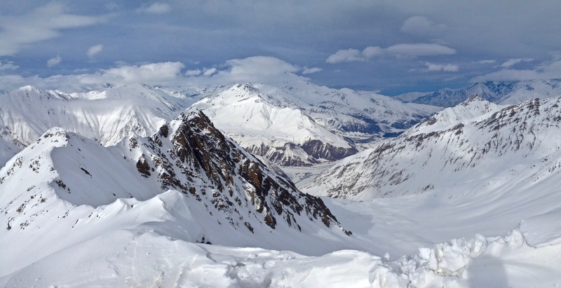 4K, snowing, white color, panoramic, snow, scenics, cold temperature, scenics - nature, no people, top, blue, mountain, ice, mountain Peak, sky, cloudy