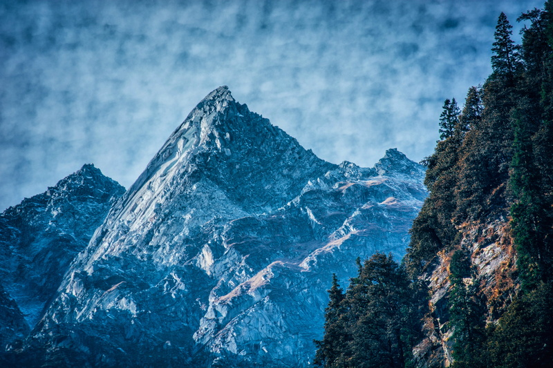 early morning, formation, Himalayas, cold temperature, tranquil scene, snow, mountains, landscape, snowcapped mountain, cloud - sky, outdoor, Quiet, travel