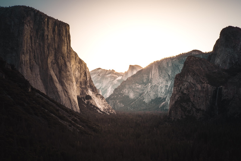 el capitan, morning, extreme Terrain, yosemite, tourism, cloudy, geology, sky, explore, forest, stone - Object, mountain Range, tree, outdoors