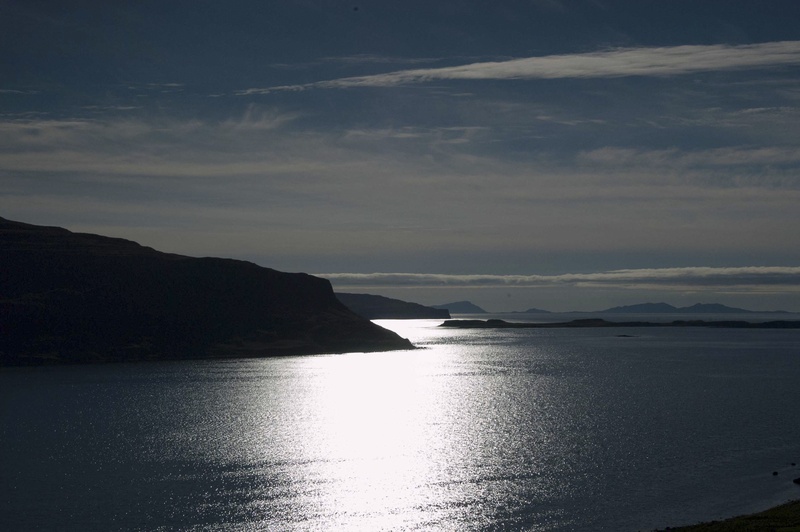 scenics - nature, land, waterfront, outdoor, sky, landscape, water, beauty in nature, tranquil scene, island, horizon over water, hebrides, outdoors, highlands