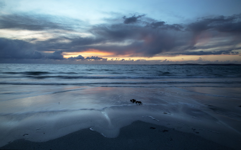 horizon over water, nature, no people, horizon, 5K, scenics - nature, tranquil scene, idyllic, sky, sunset, land, sea, cloud - sky, non-urban scene, tranquility