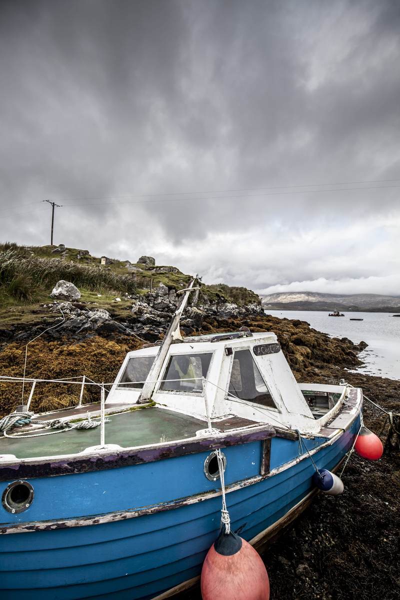 overcast, no people, cloud - sky, Fishing, beach, transportation, beauty in nature, one man only, recreational boat, boat, moored, fishing boat, nature