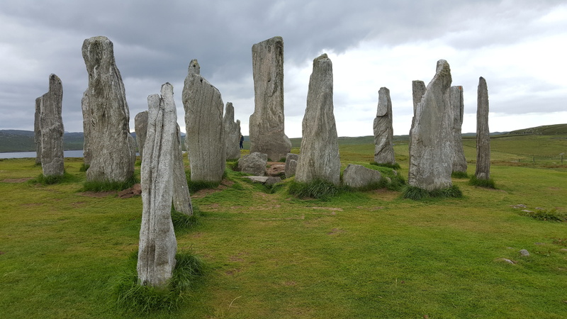 landscape, stones, calanish, beauty in nature, plant, field, mood, tree, mystical, faith, cloud - sky, grass, wood - material, non-urban scene, 5K, day