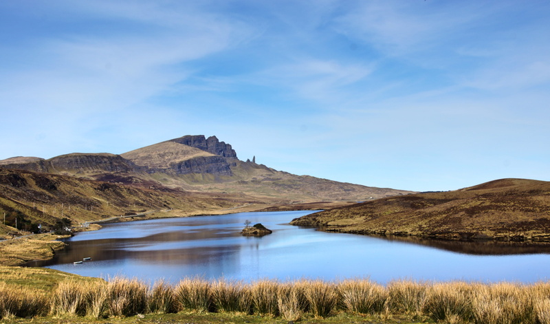 nature, land, sky, mountain range, scotland, outdoors, beauty in nature, cloud - sky, day, water, tranquility, non-urban scene, lake, united kingdom, blue