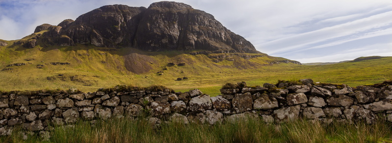 nature, rock formation, beauty in nature, mountain range, talisker, solid, united kingdom, stone wall, rural scene, wall, travel, mountain, isle of skye