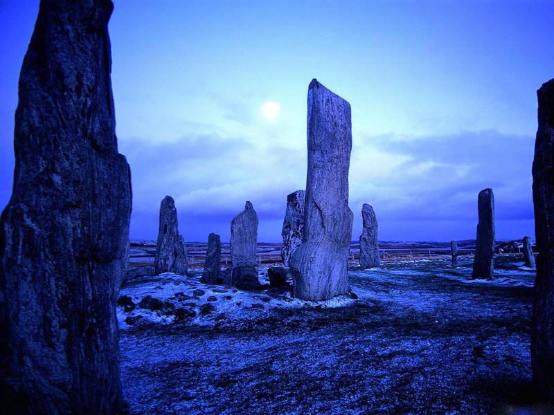 landmark, stones, callanish stones, scotland, scotl, nature and landscapes, callanish, travel, 1080P