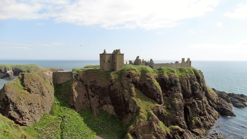 stonehaven, cliff, aberdeen, great britan, united kingdom, scotland, 4K, castle, rock, dunnottar castle, europe