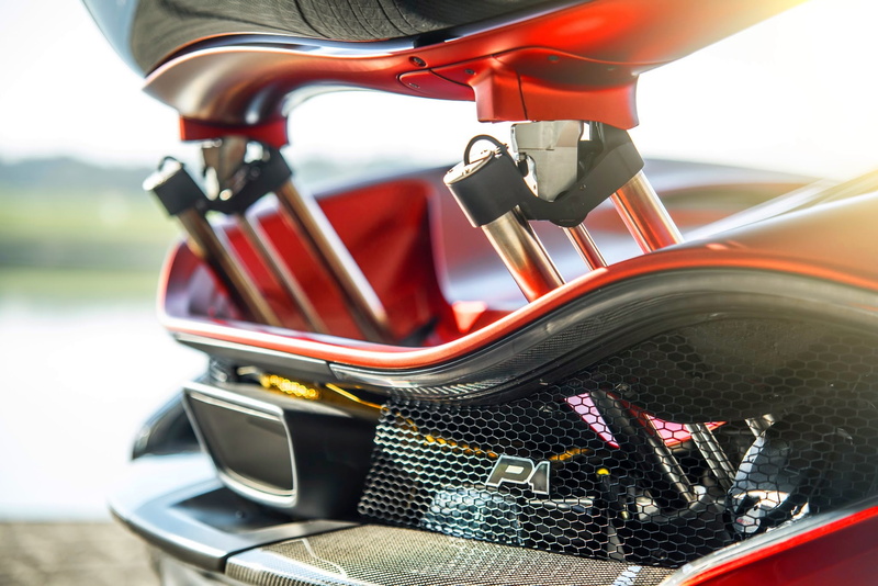 rear wing, McLaren P1, car, 1080P, exhaust pipes