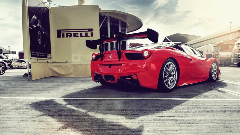 red cars, rear wing, car, Ferrari, 1080P, Ferrari 458