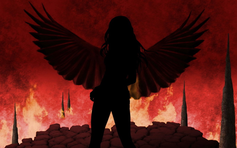 artwork, horror, animal wing, arts culture and entertainment, silhouette, Dark, nature, angel, motion, creepy, red, original, art, stage, flying, psychedelic