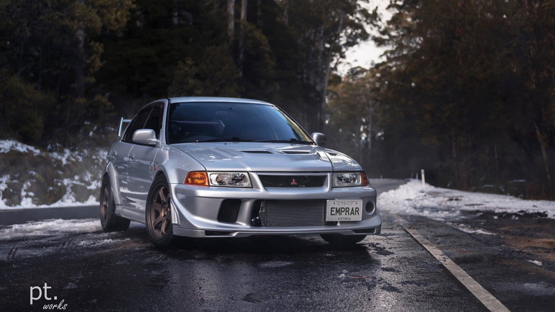 snow, road, 1080P, Japanese cars, sports car, vehicle, Mitsubishi, Mitsubishi Lancer EVO, trees, JDM, Mitsubishi Lancer, car