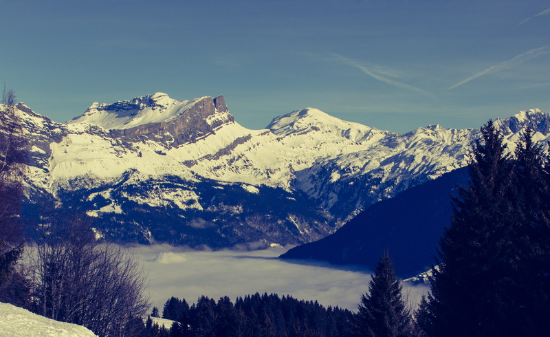 nature, beauty in nature, tranquility, tranquil scene, saint-gervais-les-bains, winter, mountain, mountains, snowcapped mountain, alps, environment, france