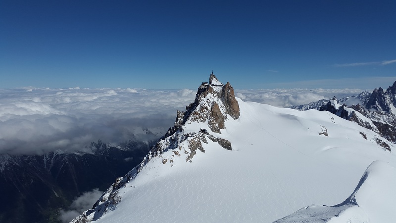 landscape, high, wintry, scenics - nature, leisure activity, alpine, mountain Peak, environment, snowcapped mountain, high mountains, extreme sports, aiguille du midi