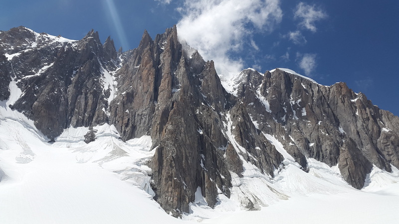 snow, snowcapped mountain, france, scenics - nature, Mont Blanc Du Tacul, cloud - sky, alpine, du, mountain peak, tree, landscape, coniferous tree, mont