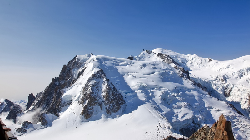 tranquility, blue, cold temperature, 5K, mountains, snowcapped mountain, day, mountain range, clear sky, alps, winter, chamonix, tranquil scene, mountain peak