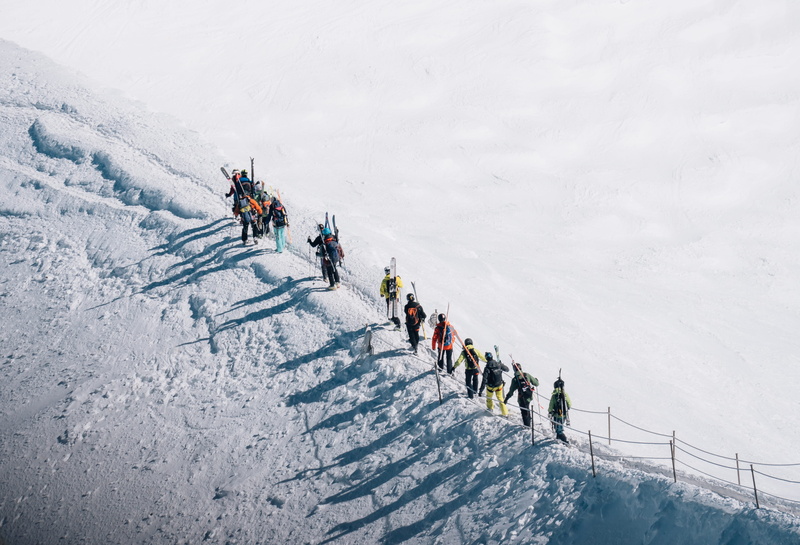 white color, sports, warm clothing, area, ice, nature, snow, real people, mountain, peak, winter sport, ski, sport, high angle view, person, snowboarding