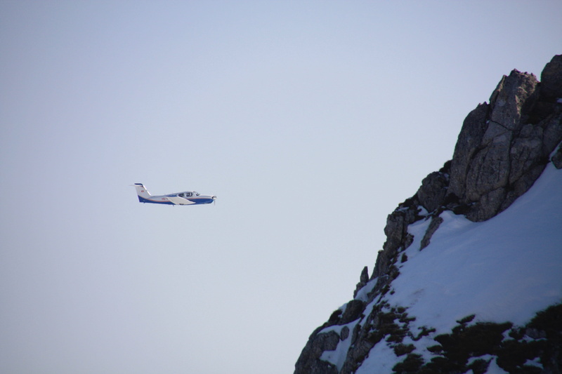 copy space, low angle view, day, no people, travel, cold temperature, outdoors, flying, aiguille du midi, 4K, air vehicle, france, plane, nature, aerospace industry