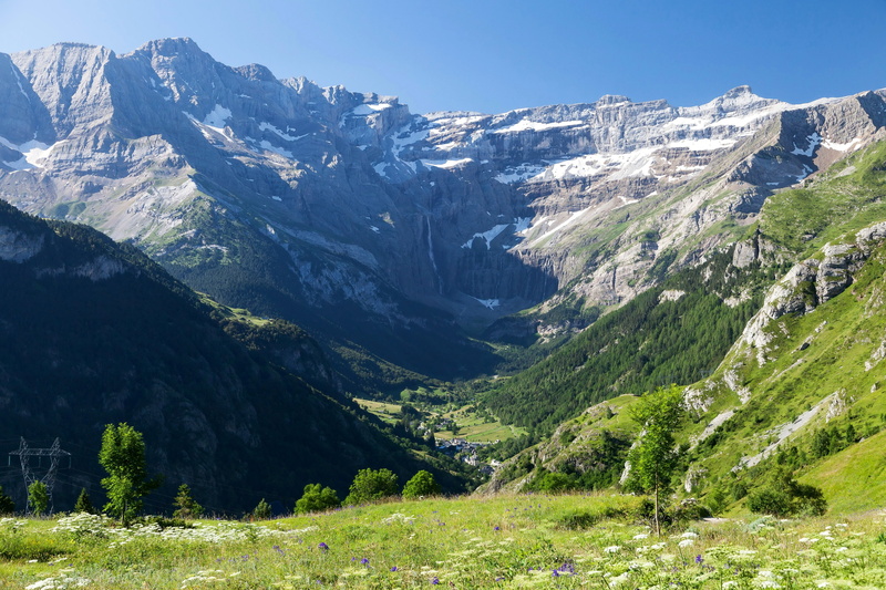 midi-pyrenees, france, nature, scenery, 4K, mountains, grass, gavarnie