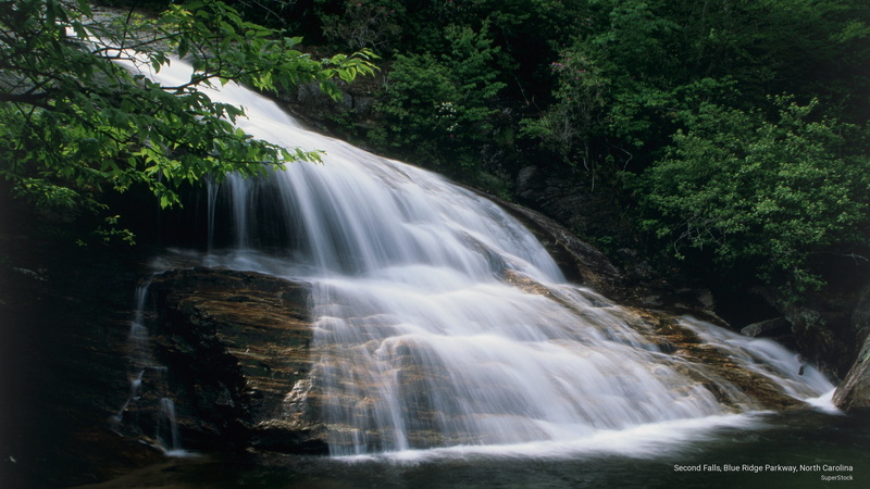 2K, Waterfalls, parkway, north, falls, second, carolina, ridge, blue