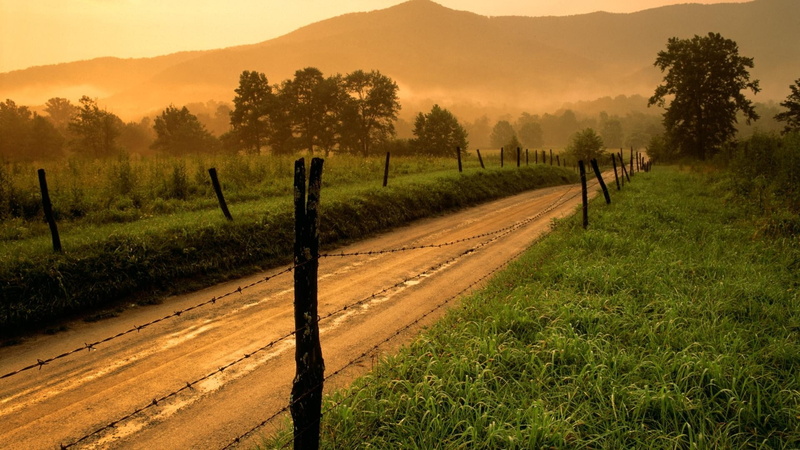 park, smoky, hd, national, great, sparks, art, cove, 1080P, Landscapes, sunset, mountains, nature, tennessee