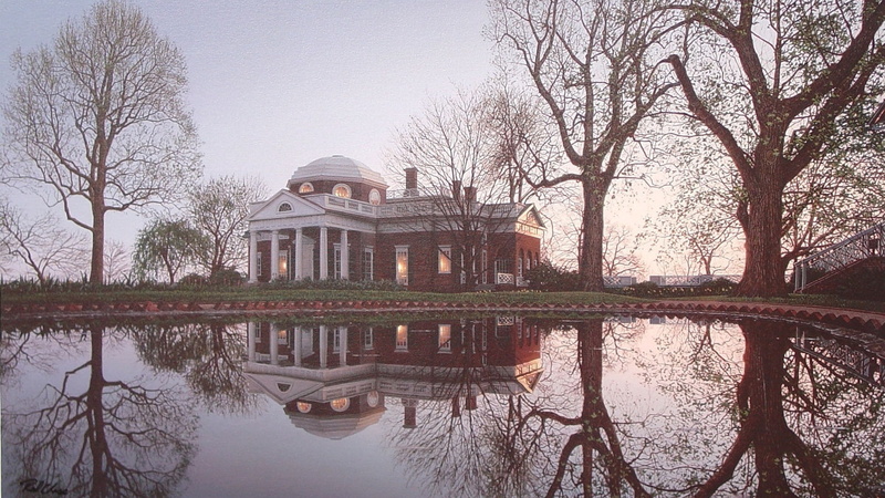1080P, bare tree, Virginia, belief, waterfront, outdoors, no people, travel destinations, built structure, tourism, trees, building, Jefferson monticello