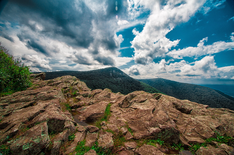 5K, rock, hawksbill mountain, day, mountain, outdoors, idyllic, formation, environment, cloud - sky, landscape, nature, peak, non-urban scene, mountain range