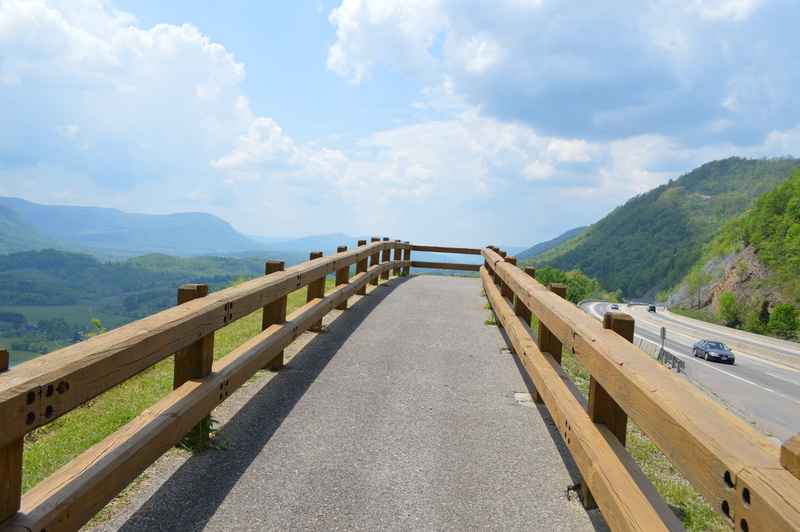 travel, mountains, summer, railing, sky, long, outdoors, diminishing perspective, architecture, wilderness, bridge - man made structure, scenery, ridge