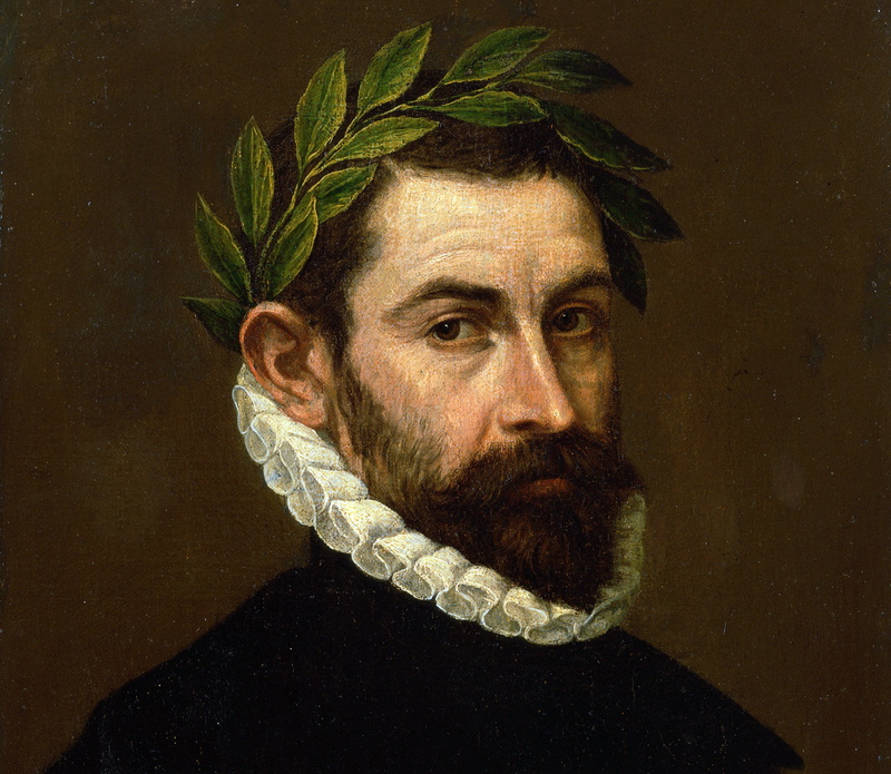 Portrait of the Poet Alonso zúñiga and Ercilia, Laurel wreath, El Greco, 4K, picture